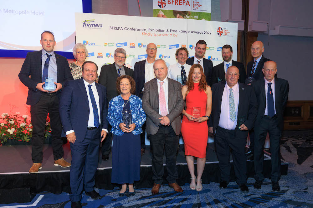 The winners of the 2022 BFREPA Free Range Awards