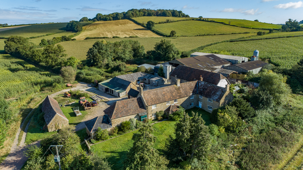 Dunpole Farm, with 18 acres and a six-bedroom house