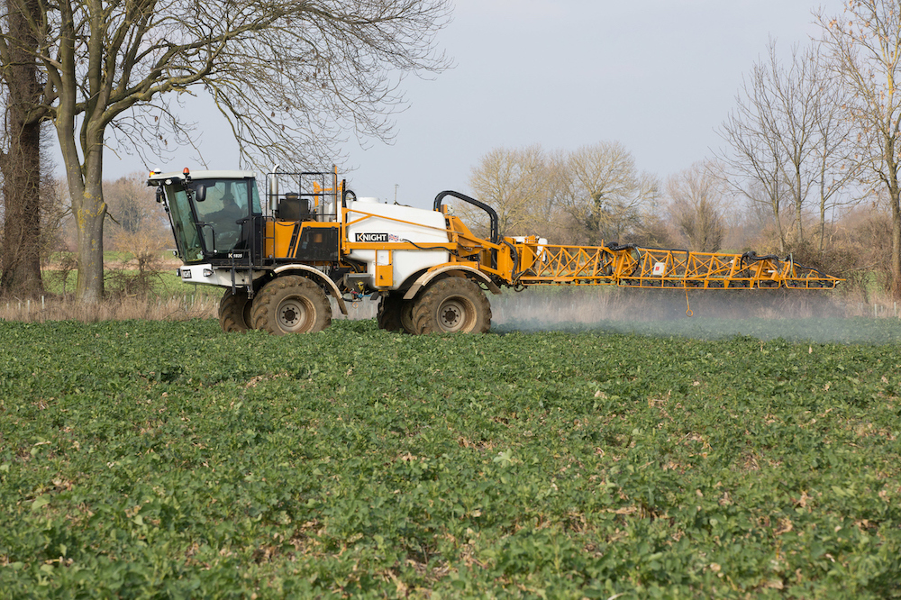 Spraying OSR in the autumn