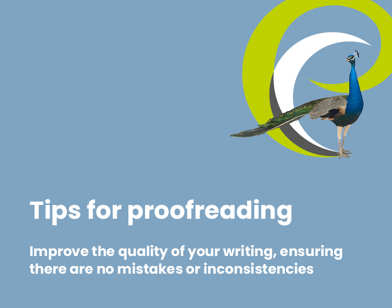 Tips for proofreading
