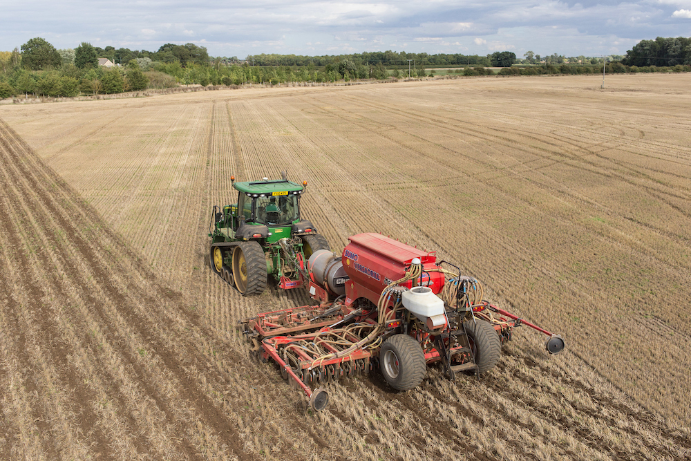 Drilling oilseed rape in Lincolnshire